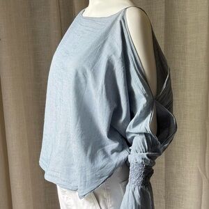 Nili Lotan Women's Blue Striped Top